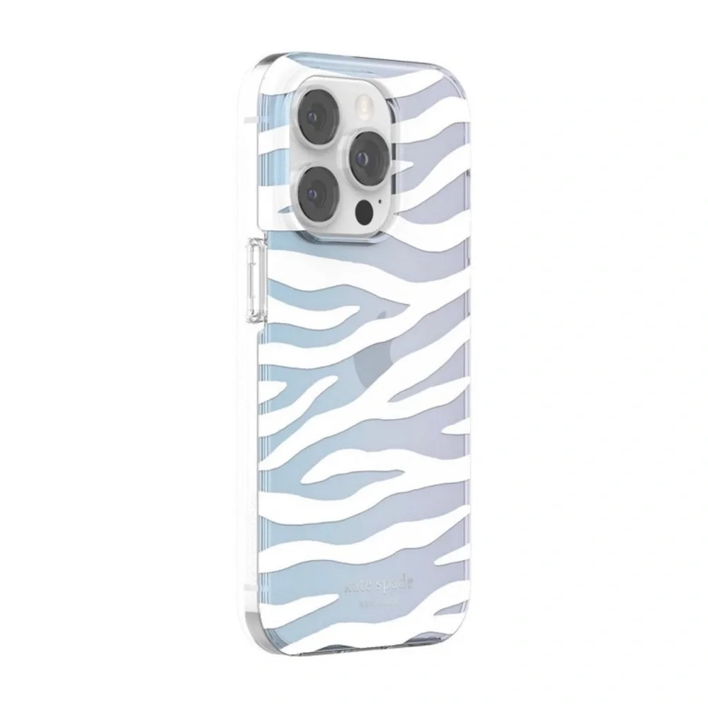 Kate Spade New York Protective Hardshell iPhone Case - White Zebra iPhone 14 NIB